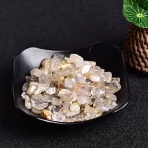 Đá Vụn Thạch Anh Tóc Mài Bóng - M1456