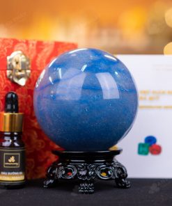 Quả Cầu Thạch Anh Xanh Nước Biển - 0,97kg - M2818097