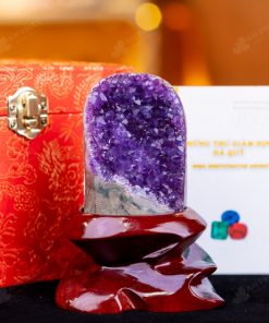 Hốc Thạch Anh Tím Mài Vỏ - 0,32kg - M1674032