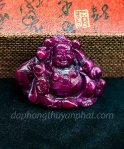 Mặt Phật Di Lặc Đá Ruby - 70g - M23755