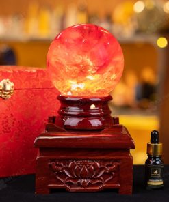 Quả Cầu Đá Núi Lửa Đỏ 6A 1,36 Kg 011-0596A-1.36