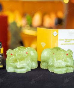 Cặp Tỳ Hưu Onyx Xanh - 12cm - M28532