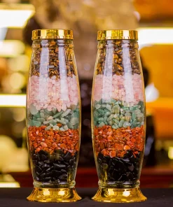 Bình Đá Thạch Anh Vụn Ngũ Sắc 10kg