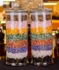 Bình Đá Thạch Anh Vụn Ngũ Sắc 66kg