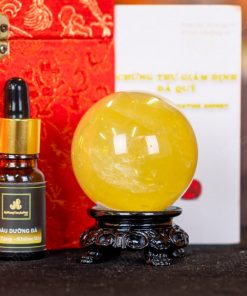 Quả Cầu Thạch Anh Vàng 2A Có Sao - 0,23kg - M2606023