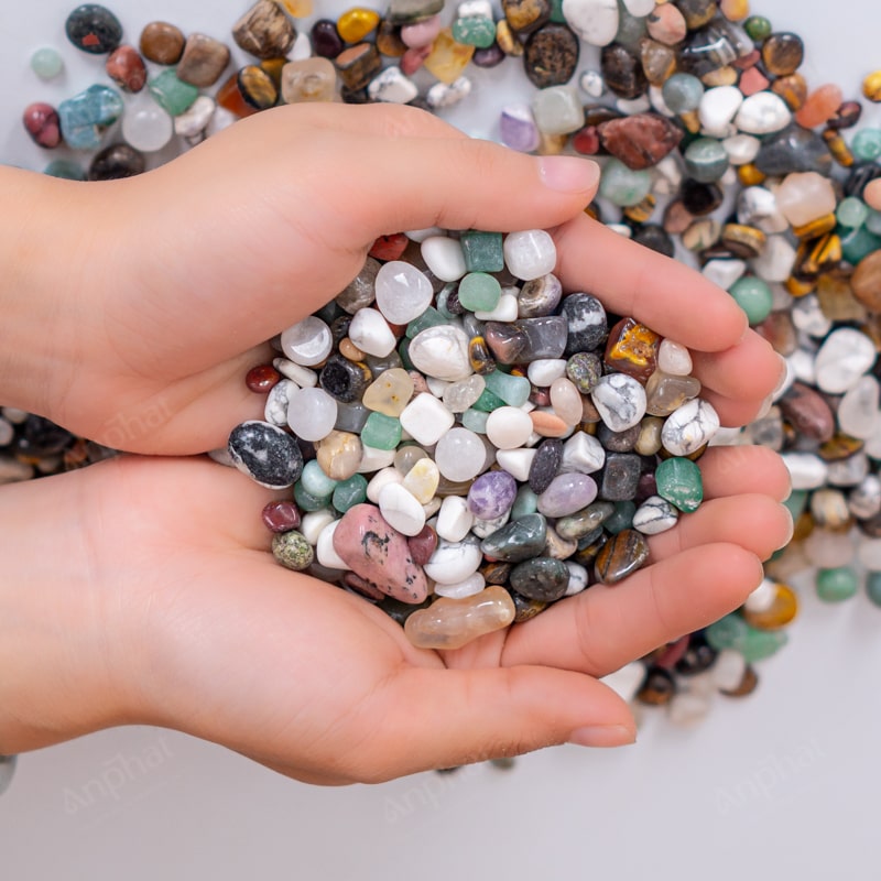 Đá Thạch Anh Vụn Ngũ Sắc Bóng 1A 001-0781A-1020