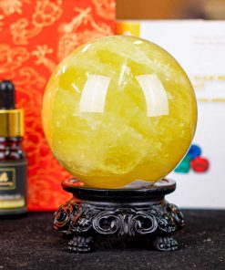 Quả Cầu Thạch Anh Vàng 1A Có Sao - 0,74kg - M1977074