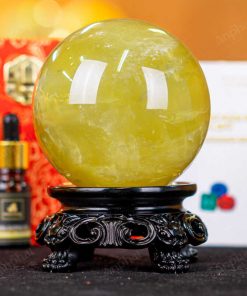 Quả Cầu Thạch Anh Vàng 1A - 1,08kg - M1977108