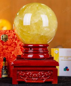 Quả Cầu Thạch Anh Vàng 1A Có Sao - 5,39kg - M1977539