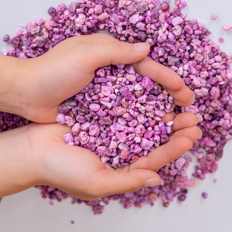 Vụn Ruby Đỏ 1A 004-0671A-25