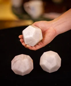 Quả Cầu Đa Giác 12 Mặt Thạch Anh Trắng - M1504