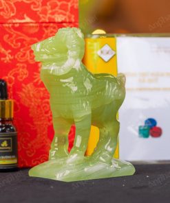 Tượng Dê Đá Onyx Xanh 10cm 055-054DN-10