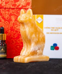 Tượng Mèo Đá Ngọc Hoàng Long - 12cm - M29010521