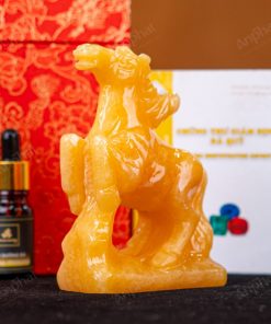 Tượng Ngựa Đá Ngọc Hoàng Long - 12cm - M29010432