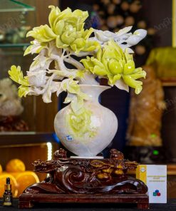 Bình Hoa Mẫu Đơn Ngọc Serpentine - 8,827kg - M30218827