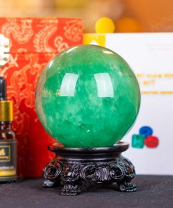 Quả Cầu Thạch Anh Xanh - Fluorite Xanh 4A - 0,74kg - M1879074