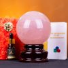 Quả Cầu Thạch Anh Hồng 4A Có Sao - 1,31kg - M1479131