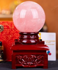 Quả Cầu Thạch Anh Hồng 4A Có Sao - 2,18kg - M1479218