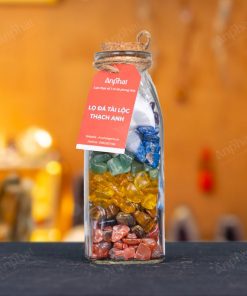 Lọ Đá Tài Lộc Thạch Anh Ngũ Sắc Vụn Bóng 008-078L10-1020