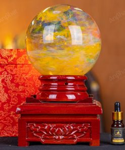 Quả Cầu Đá Núi Lửa Vàng - 3,9kg - M215539