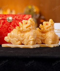 Cặp Tỳ Hưu Ngọc Hoàng Long 15cm 047-049DN-15