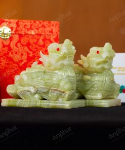 Cặp Tỳ Hưu Onyx Xanh - 15cm - M2533