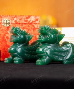 Cặp Tỳ Hưu Thạch Anh Xanh - 15cm - M2047