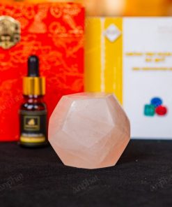 Quả Cầu Đa Giác 12 Mặt Thạch Anh Hồng - 0,31kg - M1503031