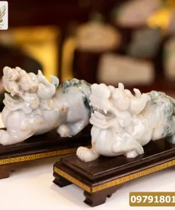 Cặp Tỳ Hưu Ngọc Phỉ Thúy (Ngọc Jadeite) - 5,6kg - M22821