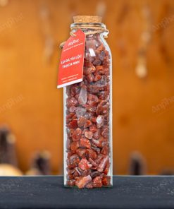 Lọ Đá Tài Lộc Mã Não Đỏ Vụn Bóng 008-030L07-1020