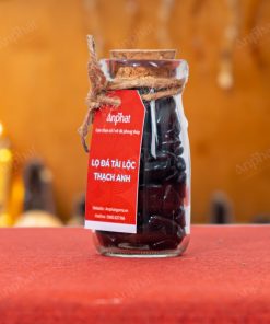 Lọ Đá Tài Lộc Obidian Đen Vụn Bóng 008-064L04-1020