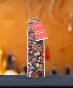 Lọ Đá Tài Lộc Sỏi Mã Não Ngũ Sắc 008-028L08-69