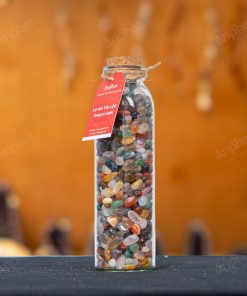 Lọ Đá Tài Lộc Sỏi Mã Não Ngũ Sắc 008-028L08-1520