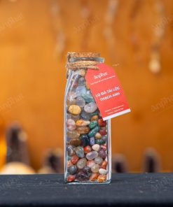 Lọ Đá Tài Lộc Sỏi Mã Não Ngũ Sắc 008-028L11-1520