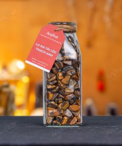 Lọ Đá Tài Lộc Thạch Anh Mắt Hổ Vụn Bóng 008-041L10-1020