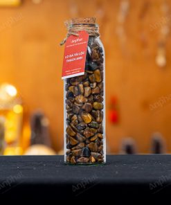 Lọ Đá Tài Lộc Thạch Anh Mắt Hổ Vụn Bóng 008-041L07-1020