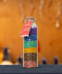 Lọ Đá Tài Lộc Thạch Anh Ngũ Sắc Vụn Mini 008-078L09-25