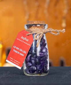 Lọ Đá Tài Lộc Thạch Anh Tím Vụn Bóng 008-079L04-1020