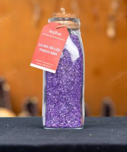 Lọ Đá Tài Lộc Thạch Anh Tím Vụn Mini 008-079L12-25