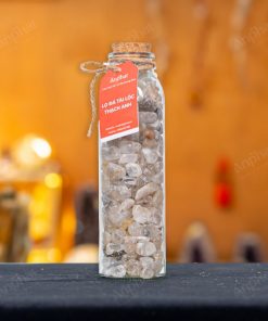 Lọ Đá Tài Lộc Thạch Anh Tóc Vàng Vụn Bóng 008-086L07-1020