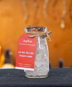 Lọ Đá Tài Lộc Thạch Anh Trắng Vụn Bóng 008-087L04-1020