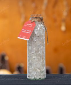 Lọ Đá Tài Lộc Thạch Anh Trắng Vụn Bóng 008-087L07-1020