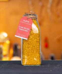 Lọ Đá Tài Lộc Thạch Anh Vàng Nhuộm Vụn Mini 008-092L12-25