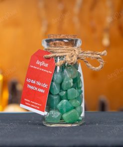 Lọ Đá Tài Lộc Thạch Anh Xanh Vụn Bóng 008-093L04-1020