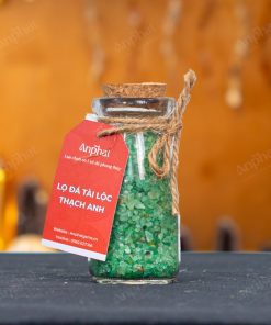 Lọ Đá Tài Lộc Thạch Anh Xanh Vụn Mini 008-093L06-25