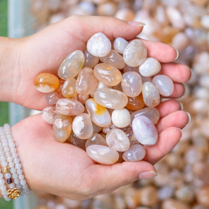 Sỏi Mã Não Hoa Anh Đào