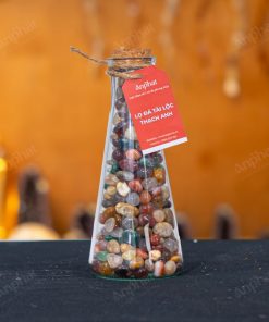 Lọ Đá Tài Lộc Sỏi Mã Não Ngũ Sắc 008-028L02-1520