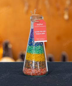 Lọ Đá Tài Lộc Thạch Anh Ngũ Sắc Vụn Mini 008-078L03-25