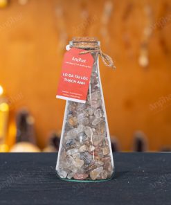 Lọ Đá Tài Lộc Thạch Anh Tóc Vàng Vụn Bóng 008-086L01-1020