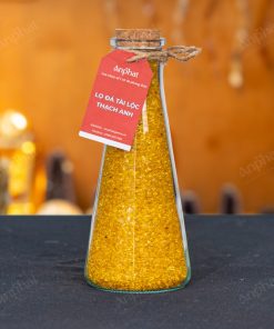 Lọ Đá Tài Lộc Thạch Anh Vàng Nhuộm Vụn Mini 008-092L03-25